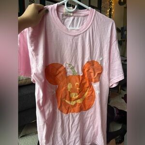 Belle and Park Mickey Pumpkin Tee